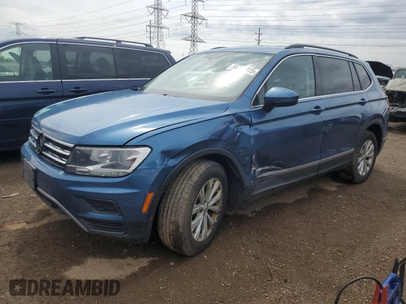 2018 Volkswagen Tiguan SEL z VIN 3VV2B7AX4JM076635, wystawiony jako Copart lot #54713815 z przebiegiem 162 692 mil mil oraz Szkoda całkowita • Salvage title. Historia ofert i sprzedaży dostępna na DreamBid. Obrazek 1.