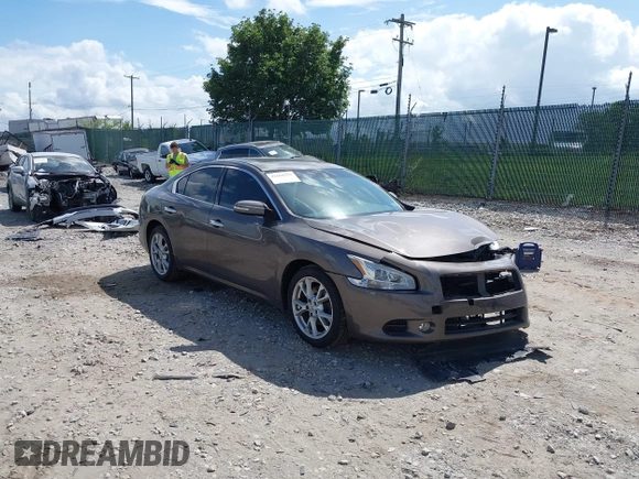 2012 Nissan Maxima SV with VIN 1N4AA5AP4CC828202, listed as a IAAI auction lot 42668292 with 153,030 mi miles and . Bid and sale history available at DreamBid. Image 1.