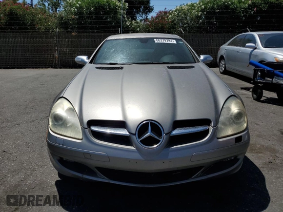 2005 Mercedes-Benz SLK-Class with VIN WDBWK56F15F025117, listed as a Copart auction lot 66379784 with 135,695 mi miles and Clean Title. Bid and sale history available at carsss.com. Image 5.