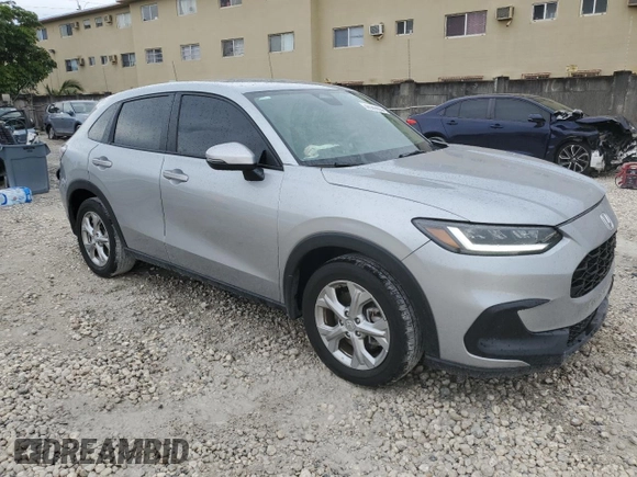 2024 Honda HR-V LX with VIN 3CZRZ1H37RM723320, listed as a Copart auction lot 50589855 with 25,219 mi miles and Salvage Title. Bid and sale history available at DreamBid. Image 4.