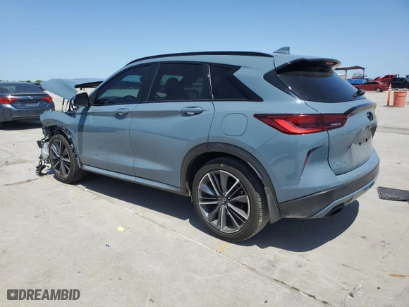 2023 Infiniti QX50 SPORT with VIN 3PCAJ5FA2PF111322, listed as a Copart auction lot 52644125 with 4,772 mi miles and Salvage Title. Bid and sale history available at carsss.com. Image 2.