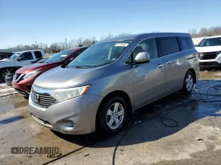 2012 Nissan Quest SL with VIN JN8AE2KPXC9030607, listed as a Copart auction lot 46149605 with 197,493 mi miles and Non Repairable. Bid and sale history available at carsss.com. Image 1.