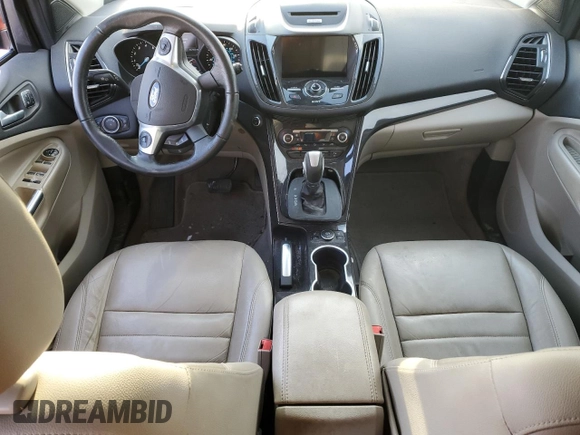 2016 Ford Escape Titanium with VIN 1FMCU0JX8GUB35321, listed as a Copart auction lot 87167904 with 57,030 mi miles and Clean Title. Bid and sale history available at carsss.com. Image 8.