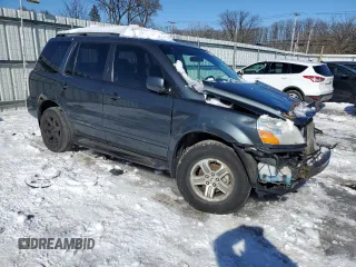 2003 Honda Pilot EX z VIN 2HKYF18563H607437, wystawiony jako Copart lot #46503435 z przebiegiem 107 286 mil mil oraz Szkoda całkowita • Salvage title. Historia ofert i sprzedaży dostępna na DreamBid. Obrazek 4.