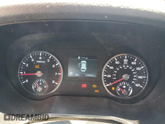 2020 Kia Telluride LX with VIN 5XYP24HC5LG025442, listed as a Copart auction lot 54984965 with 124,690 mi miles and Clean Title. Bid and sale history available at carsss.com. Image 9.