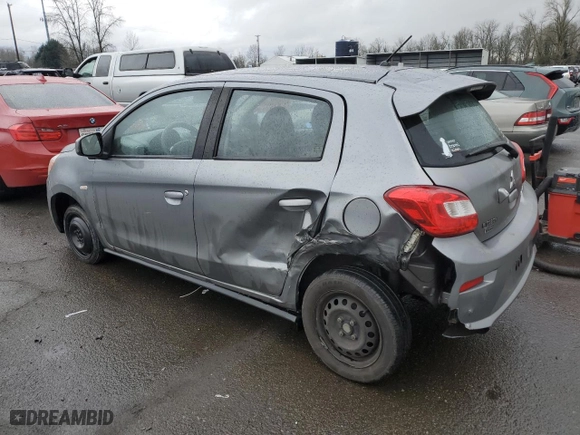 2019 Mitsubishi Mirage ES with VIN ML32A3HJ2KH010668, listed as a Copart auction lot 43415585 with 74,838 mi miles and Salvage Title. Bid and sale history available at carsss.com. Image 2.