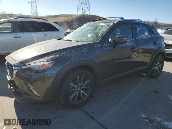 2017 Mazda CX-3 Touring with VIN JM1DKFC76H0168549, listed as a Copart auction lot 47499205 with 75,978 mi miles and Salvage Title. Bid and sale history available at carsss.com. Image 1.