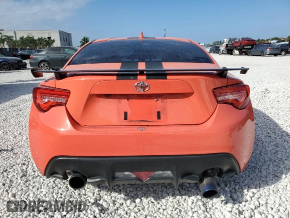 2017 Toyota 86 with VIN JF1ZNAA15H9708487, listed as a Copart auction lot 84851934 with 68,966 mi miles and Salvage Title. Bid and sale history available at carsss.com. Image 6.