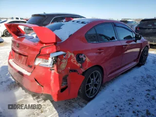 2017 Subaru WRX STI with VIN JF1VA2M67H9813782, listed as a Copart auction lot 87856365 with 91,158 mi miles and Salvage Title. Bid and sale history available at carsss.com. Image 3.