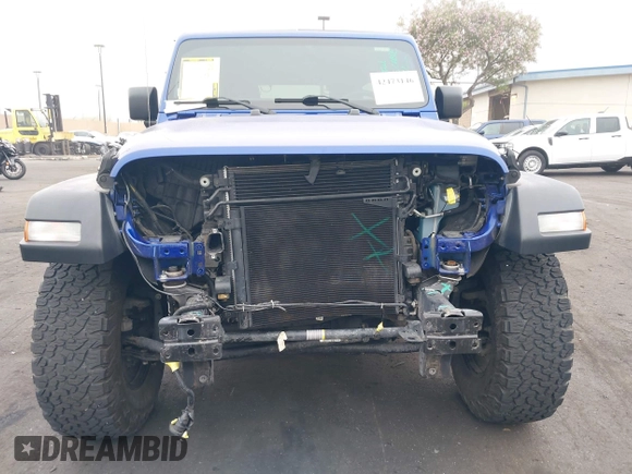 2018 Jeep Wrangler Unlimited Sport S with VIN 1C4HJXDG7JW235946, listed as a IAAI auction lot 42473146 with 37,973 mi miles and . Bid and sale history available at DreamBid. Image 6.