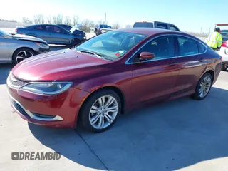 2015 Chrysler 200 Limited with VIN 1C3CCCAB0FN547971, listed as a IAAI auction lot 41270330 with 201,251 mi miles. Bid and sale history available at carsss.com. Image 2.