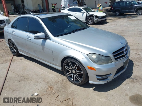 2014 Mercedes-Benz C 250 Sport with VIN WDDGF4HB5ER307781, listed as a IAAI auction lot 42223138 with 186,457 mi miles and . Bid and sale history available at DreamBid. Image 1.