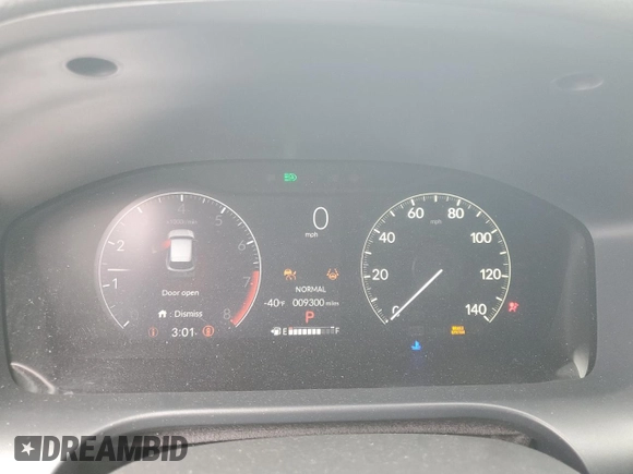 2024 Honda HR-V Sport with VIN 3CZRZ2H58RM742241, listed as a Copart auction lot 57434785 with 9,300 mi miles and Salvage title. Bid and sale history available at DreamBid. Image 9.