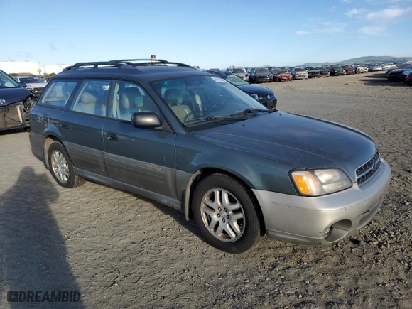 2000 Subaru Legacy Wagon Outback w/RB Equip with VIN 4S3BH6657Y7620094, listed as a Copart auction lot 48182655 with 296,942 mi miles and Salvage Title. Bid and sale history available at carsss.com. Image 4.