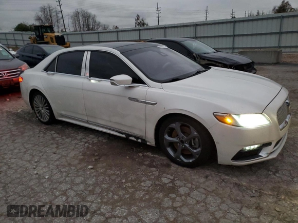 2017 Lincoln Continental Reserve with VIN 1LN6L9NP1H5637548, listed as a Copart auction lot 80906114 with 91,524 mi miles and Salvage Title. Bid and sale history available at carsss.com. Image 4.