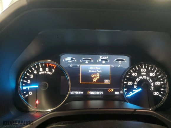 2016 Ford F-150 XLT with VIN 1FTEW1EP4GFD35267, listed as a Copart auction lot 50608575 with 77,795 mi miles and Salvage Title. Bid and sale history available at carsss.com. Image 9.