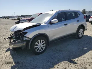2019 Nissan Rogue SV with VIN JN8AT2MTXKW251754, listed as a Copart auction lot 58444195 with 55,227 mi miles and Salvage title. Bid and sale history available at DreamBid. Image 1.