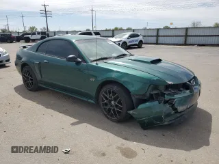 2002 Ford Mustang GT Deluxe with VIN 1FAFP42X92F142747, listed as a Copart auction lot 53549025 with Not provided miles and Salvage title. Bid and sale history available at DreamBid. Image 4.