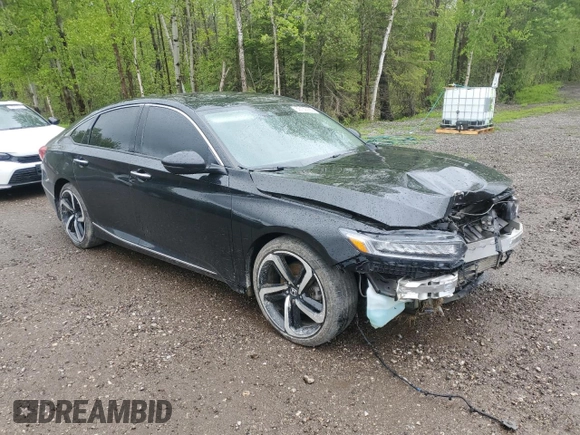 2019 Honda Accord Touring with VIN 1HGCV2F90KA801977, listed as a Copart auction lot 58150085 with 155,404 mi miles and Salvage title. Bid and sale history available at DreamBid. Image 4.