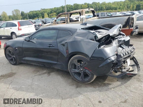 2019 Chevrolet Camaro 2LT with VIN 1G1FD1RS6K0128733, listed as a Copart auction lot 71261834 with 0 mi miles and Salvage Title. Bid and sale history available at carsss.com. Image 2.