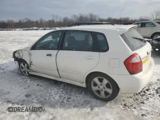 2007 Kia Spectra with VIN KNAFE162475006498, listed as a Copart auction lot 42902375 with 122,865 mi miles and Salvage Title. Bid and sale history available at carsss.com. Image 2.