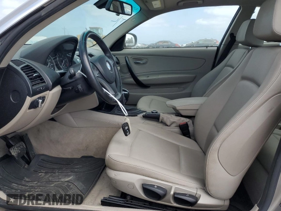 2012 BMW 1 Series 128i with VIN WBAUP9C59CVL91758, listed as a Copart auction lot 53908995 with 88,760 mi miles and Salvage title. Bid and sale history available at DreamBid. Image 7.