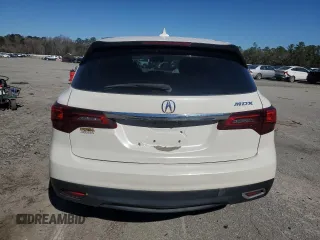 2015 Acura MDX Tech Pkg with VIN 5FRYD3H4XFB013234, listed as a Copart auction lot 46195785 with 156,628 mi miles and Salvage Title. Bid and sale history available at carsss.com. Image 6.
