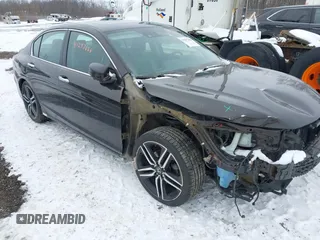 2016 Honda Accord Touring with VIN 1HGCR3F9XGA013967, listed as a IAAI auction lot 41297666 with 160,565 mi miles and . Bid and sale history available at DreamBid. Image 1.