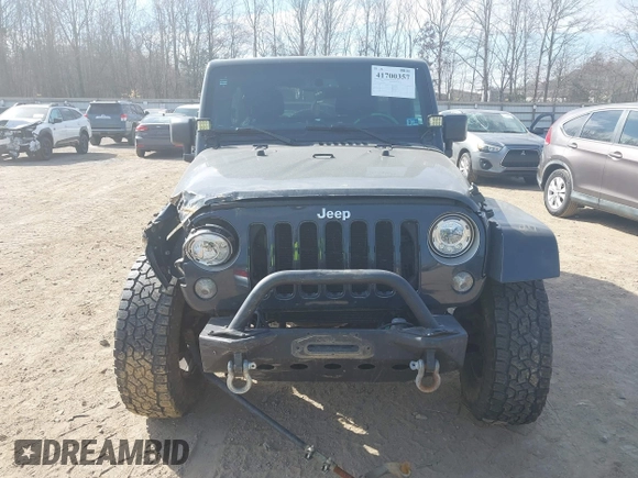2017 Jeep Wrangler Unlimited Sahara with VIN 1C4BJWEG6HL735431, listed as a IAAI auction lot 41700357 with 100,035 mi miles. Bid and sale history available at carsss.com. Image 12.