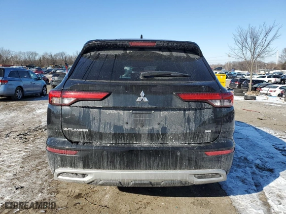 2023 Mitsubishi Outlander SE with VIN JA4J3UA85PZ009414, listed as a Copart auction lot 41938465 with 32,904 mi miles and Salvage Title. Bid and sale history available at carsss.com. Image 6.