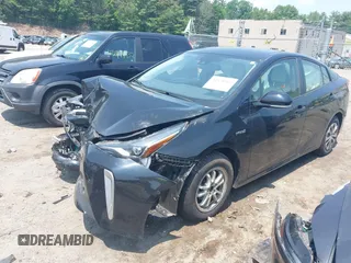 2020 Toyota Prius LE with VIN JTDL9RFU2L3019122, listed as a IAAI auction lot 42474961 with 52,248 mi miles and . Bid and sale history available at DreamBid. Image 2.