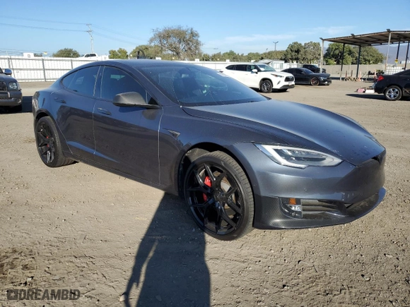 2020 Tesla Model S Performance with VIN 5YJSA1E48LF361859, listed as a Copart auction lot 82632984 with NaN miles and Salvage Title. Bid and sale history available at carsss.com. Image 4.