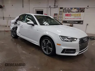 2017 Audi A4 Premium Plus z VIN WAUENAF45HN039427, wystawiony jako IAAI lot #41595241 z przebiegiem 64 605 mil mil oraz . Historia ofert i sprzedaży dostępna na DreamBid. Obrazek 1.