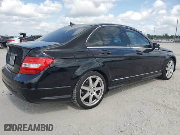 2014 Mercedes-Benz C-Class C 250 Sport with VIN WDDGF4HBXEA962789, listed as a Copart auction lot 52615585 with 12,177 mi miles and Salvage Title. Bid and sale history available at carsss.com. Image 3.