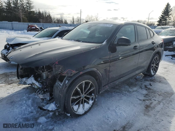 2022 BMW X4 xDrive30i with VIN 5UX33DT02N9M82916, listed as a Copart auction lot 43925715 with NaN miles and Salvage Title. Bid and sale history available at carsss.com. Image 1.