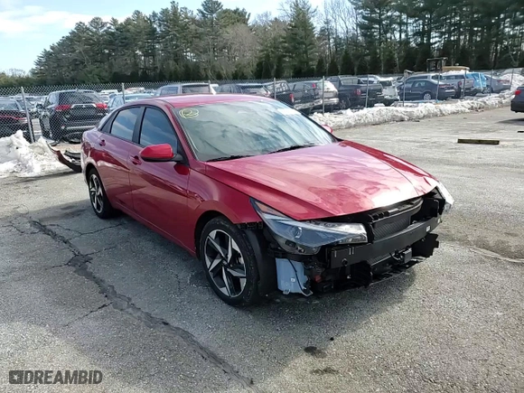 2023 Hyundai Elantra SEL with VIN KMHLS4AG4PU384163, listed as a Copart auction lot 45910905 with 21,269 mi miles and Salvage Title. Bid and sale history available at carsss.com. Image 11.