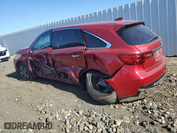 2020 Acura MDX with VIN 5J8YD3H32LL006975, listed as a Copart auction lot 81951724 with 44,345 mi miles and Salvage title. Bid and sale history available at DreamBid. Image 2.
