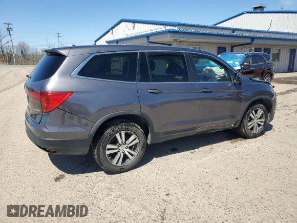 2017 Honda Pilot EX-L with VIN 5FNYF6H51HB086131, listed as a Copart auction lot 53555855 with 133,050 mi miles and Salvage Title. Bid and sale history available at DreamBid. Image 3.
