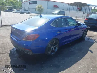 2019 Genesis G70 2.0T Advanced with VIN KMTG44LA7KU034142, listed as a IAAI auction lot 41935432 with 47,908 mi miles. Bid and sale history available at carsss.com. Image 4.