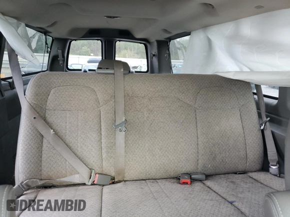 2014 Chevrolet Express Passenger LT with VIN 1GAZG1FG3E1205688, listed as a Copart auction lot 50937455 with 125,906 mi miles and Salvage title. Bid and sale history available at DreamBid. Image 10.