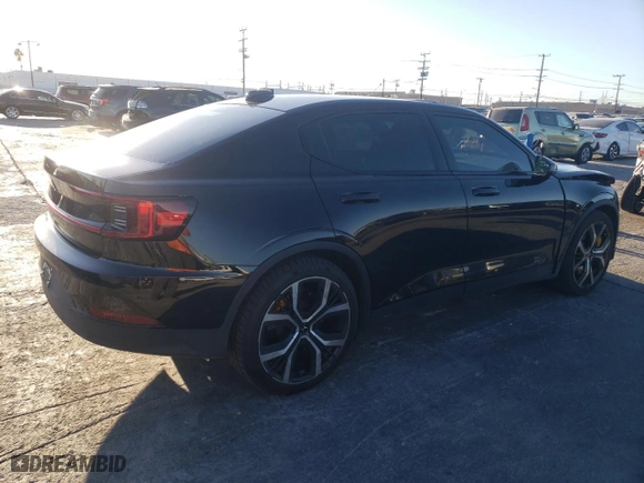 2022 Polestar 2 with VIN LPSED3KA6NL084888, listed as a Copart auction lot 88759795 with 32,878 mi miles and Salvage Title. Bid and sale history available at carsss.com. Image 3.