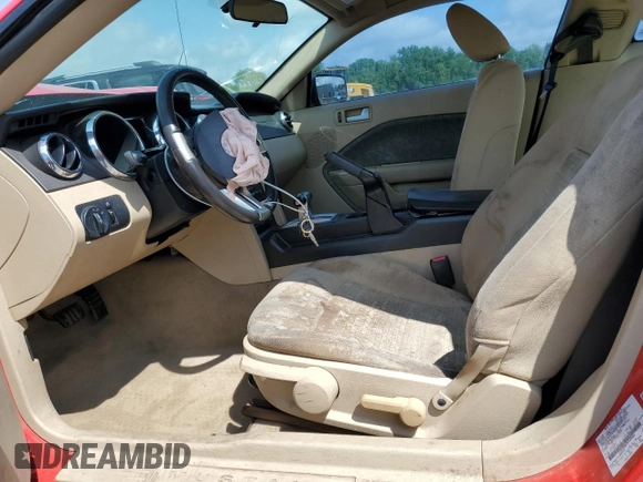 2008 Ford Mustang Deluxe with VIN 1ZVHT80N785109460, listed as a Copart auction lot 56010865 with 219,786 mi miles and Salvage title. Bid and sale history available at DreamBid. Image 7.
