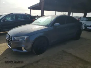 2017 Audi A3 Sedan Premium with VIN WAUB8GFF2H1055638, listed as a Copart auction lot 49826175 with 62,143 mi miles and Clean Title. Bid and sale history available at carsss.com. Image 1.