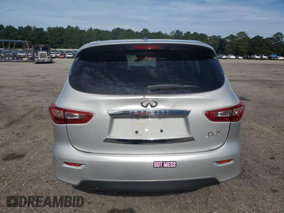 2013 Infiniti JX35 with VIN 5N1AL0MN7DC326900, listed as a Copart auction lot 64036644 with 0 mi miles and Salvage Title. Bid and sale history available at carsss.com. Image 6.