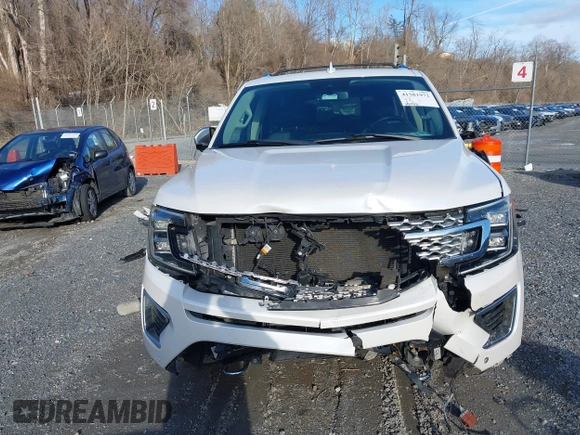2019 Ford Expedition Max Platinum with VIN 1FMJK1MTXKEA53377, listed as a IAAI auction lot 41581972 with 68,022 mi miles and . Bid and sale history available at DreamBid. Image 6.