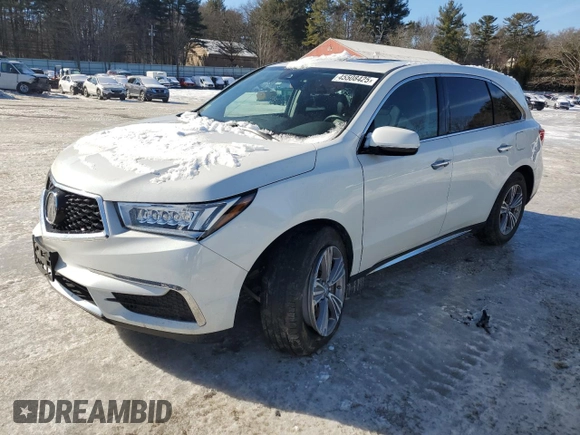 2020 Acura MDX with VIN 5J8YD4H36LL031402, listed as a Copart auction lot 45508425 with 51,720 mi miles and Salvage Title. Bid and sale history available at carsss.com. Image 1.