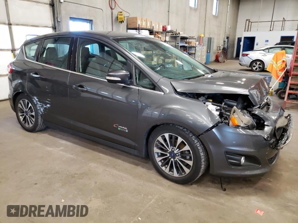 2017 Ford C-Max Energi Titanium with VIN 1FADP5FU2HL104395, listed as a Copart auction lot 58899174 with 113,745 mi miles and Salvage Title. Bid and sale history available at carsss.com. Image 4.