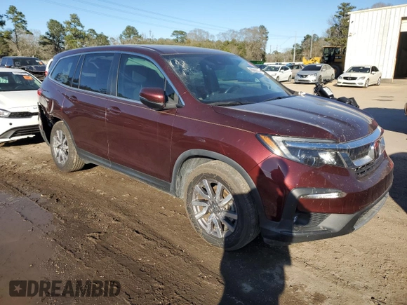 2020 Honda Pilot EX-L with VIN 5FNYF5H58LB012059, listed as a Copart auction lot 45665915 with 39,835 mi miles and Salvage Title. Bid and sale history available at carsss.com. Image 4.