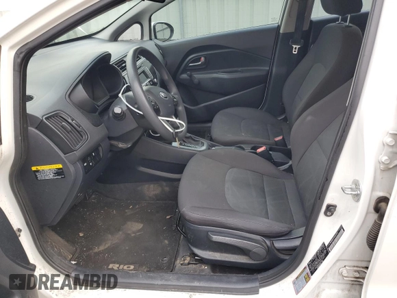 2016 Kia Rio LX with VIN KNADM4A35G6621955, listed as a Copart auction lot 47603935 with 73,766 mi miles and Salvage Title. Bid and sale history available at carsss.com. Image 7.