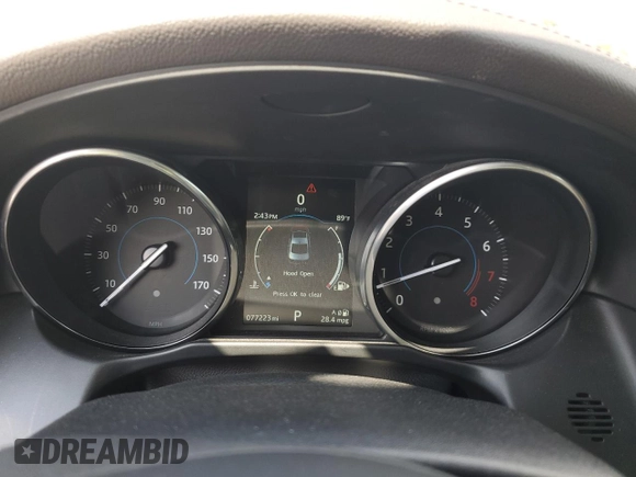 2016 Jaguar XF 35t Prestige with VIN SAJBE4BV3GCY13708, listed as a Copart auction lot 68120914 with 77,223 mi miles and Salvage Title. Bid and sale history available at carsss.com. Image 9.